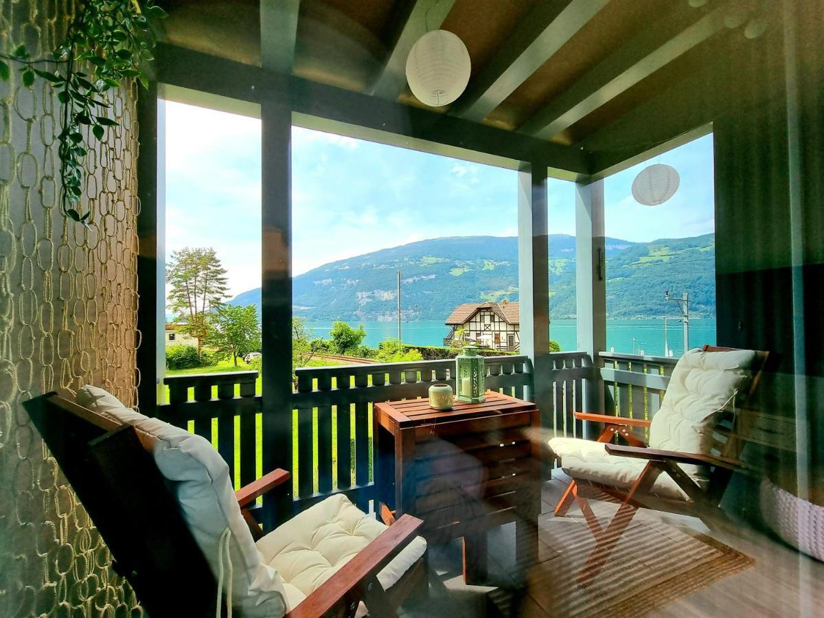 Strandhuesli Directly On Lake Thun Darligen Ngoại thất bức ảnh
